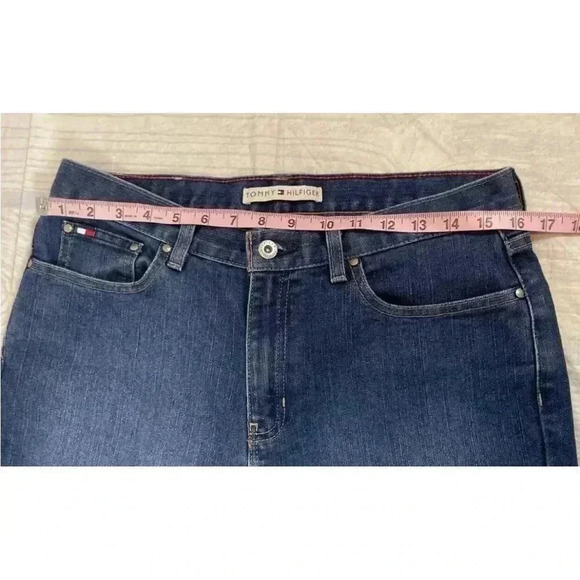 Vintage Classic Tommy Hilfiger Woman’s Denim Jeans Size 8 Stright Fit  Med Wash - Picture 12 of 16